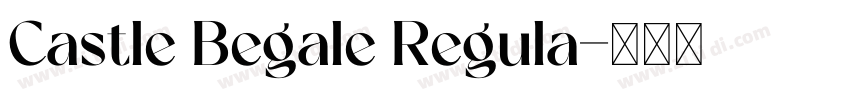 Castle Begale Regula字体转换